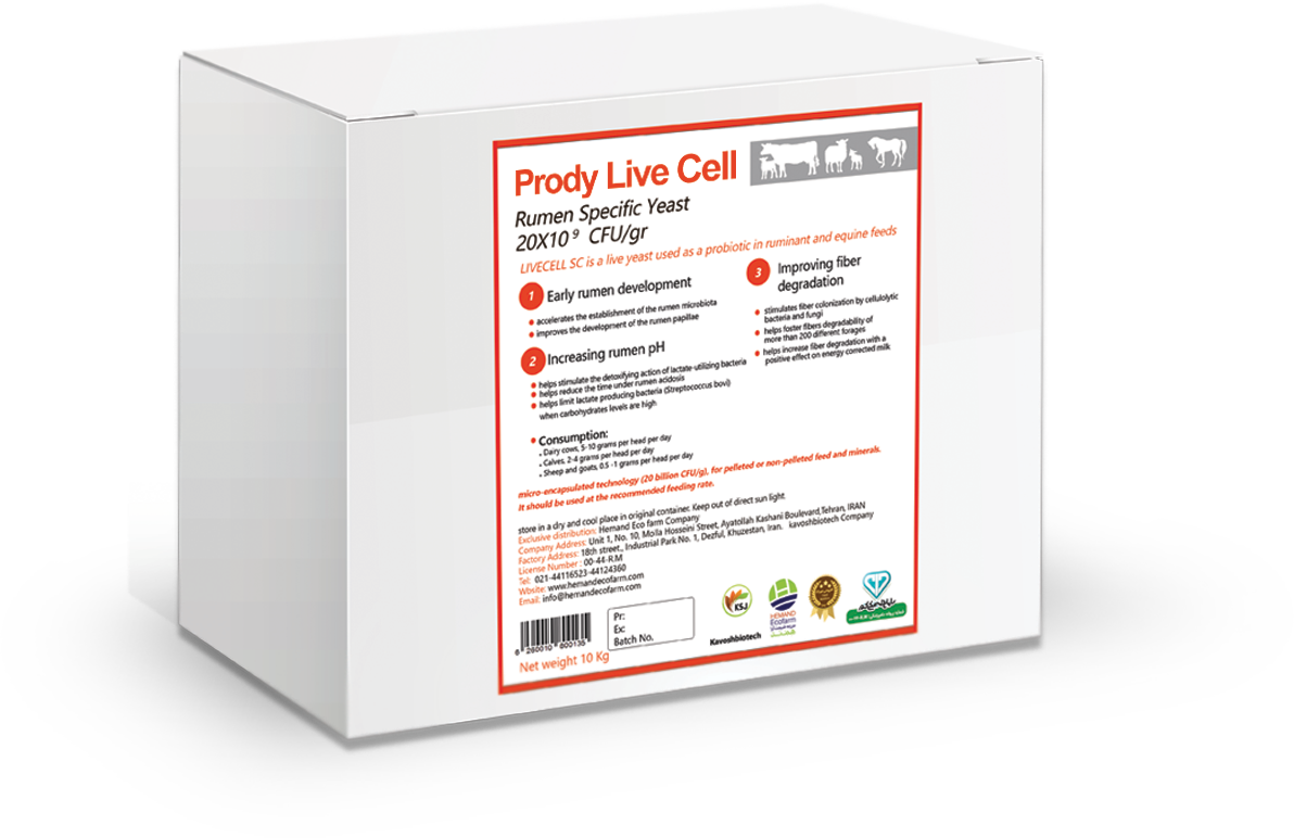 مخمر زنده Prody Live Cell ( بز و گوسفند)